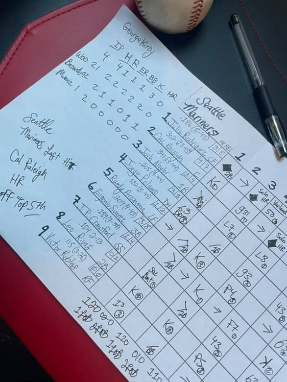Dan's Scorecard - 2025 ALCS Game #7 Mariners v. Blue Jays 10/20 - 1/1