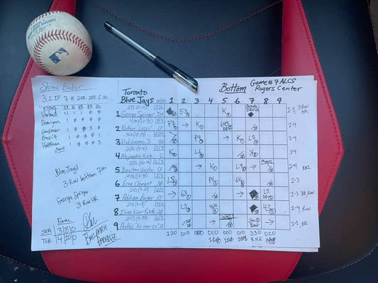 Dan's Scorecard - 2025 ALCS Game #7 Mariners v. Blue Jays 10/20 - 1/1
