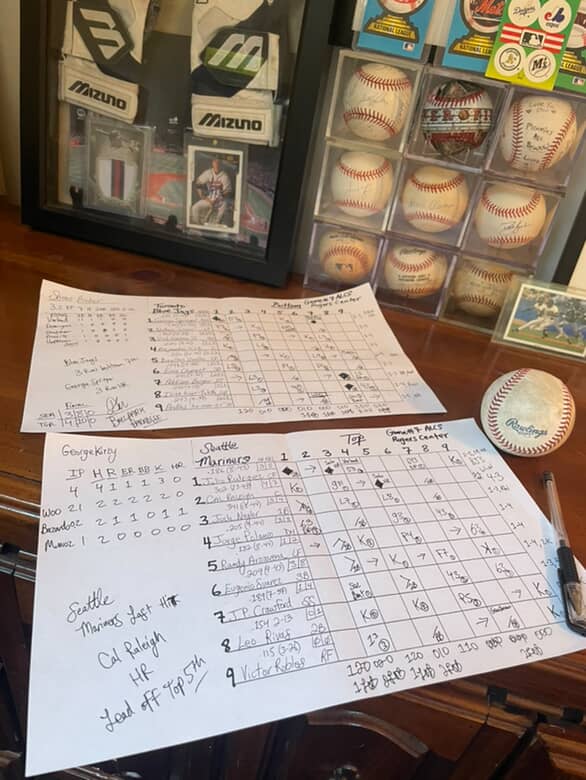 Dan's Scorecard - 2025 ALCS Game #7 Mariners v. Blue Jays 10/20 - 1/1