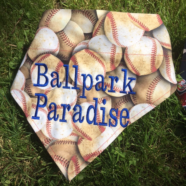 Yankees Custom Sewn Name Large Dog Bandana